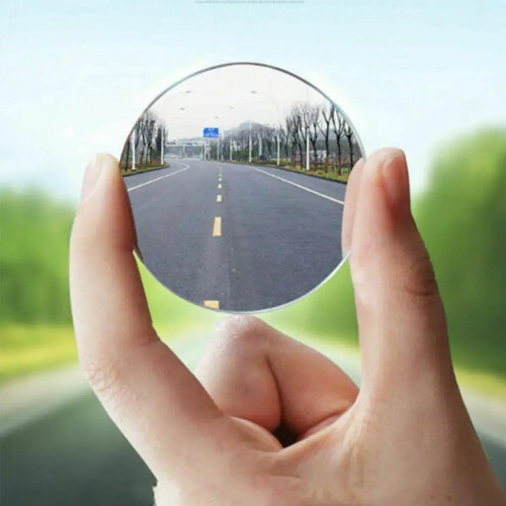 Car Rearview Mirror Small Round Mirror Wide-angle Reversing 360 Reflector Auxiliary Degree Frameless Rearview