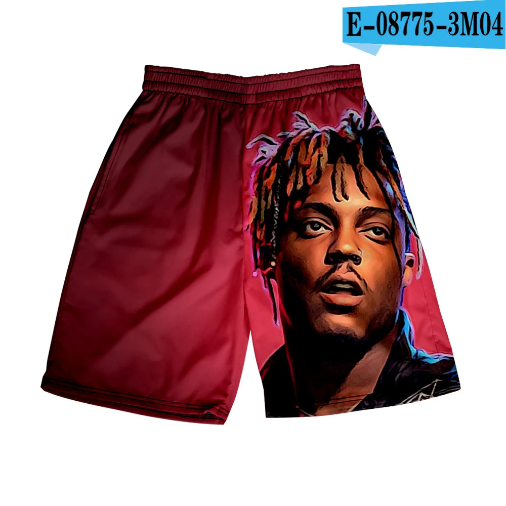 Повседневные мужские шорты Juice Wrld, летние мужские шорты для фитнеса с 3D карманами, одежда для бодибилдинга, мужские шорты для прогулок, тренировок, бега - Цвет: one