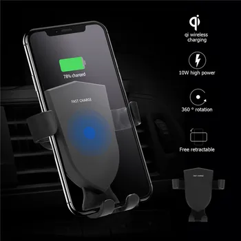 

Magnetic Car Holder QI Wireless Charger 10W Car Mount Vent Bracket Wireless Charger For iPhone Samsung Huawei Xiaomi