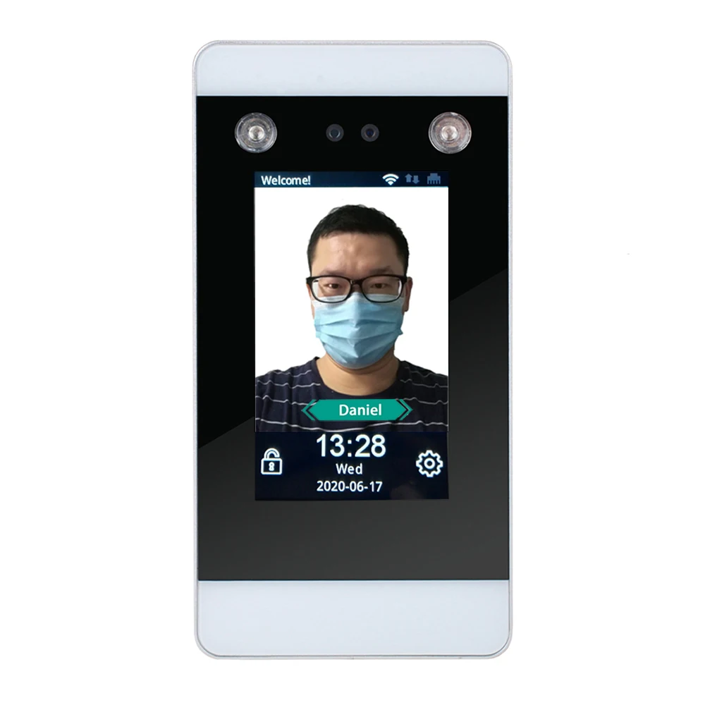 Wifi tcp/ip Dynamic Face Time Attendance Access Control Biometric Facial Recognition Machine