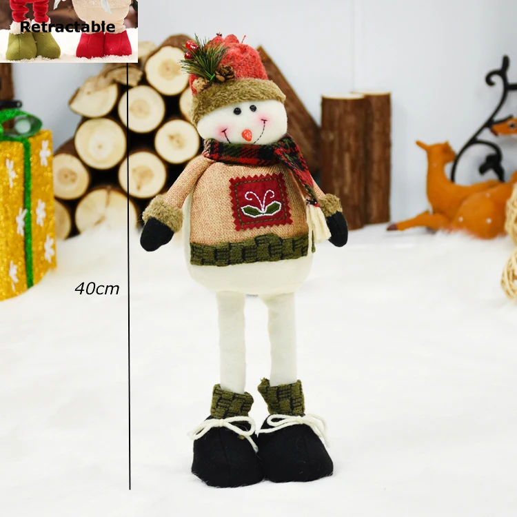 snowman 222 Санта Клаус снеговик лося куклы Рождественские украшения УБИРАЮЩАЯСЯ игрушка Navidad Рождественский подарок на год Рождественское украшение для дома - Цвет: snowman 222