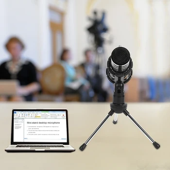 

Chatting Network Teaching Video Conferencing 3.5mm Professional Condenser Microphone Studio Online Audio Sound Recording Mic