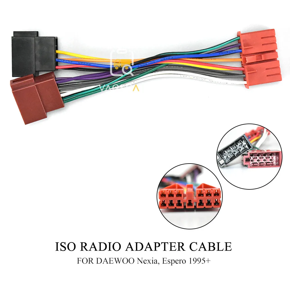

12-137 ISO Car Radio Adapter for DAEWOO Nexia, Espero 1995+ Wiring Harness Connector Lead Loom Cable Plug