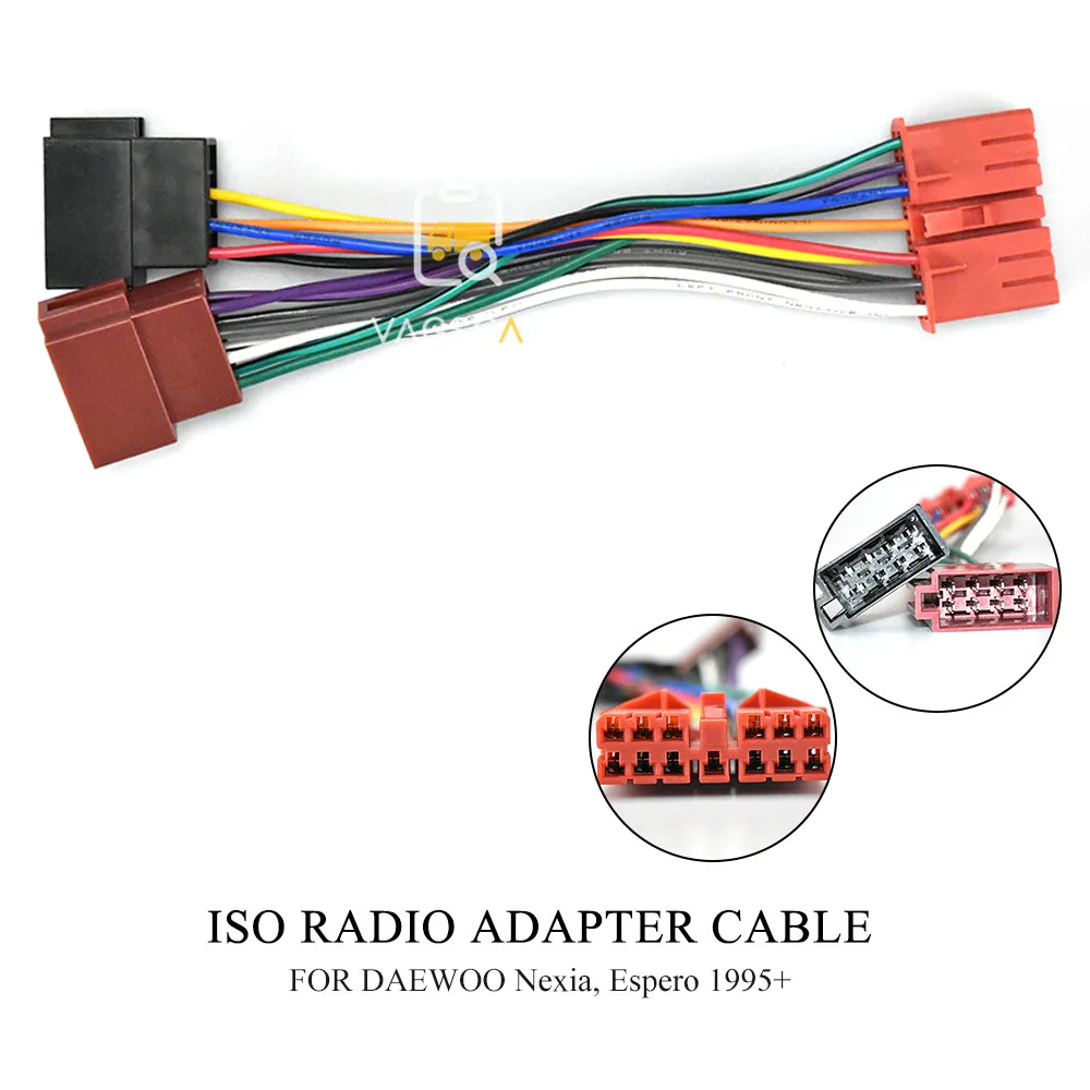 12-137 ISO автомобильный Радио адаптер для DAEWOO Nexia, Espero 1995+ жгут проводов разъем свинцовый ткацкий станок Кабельный разъем