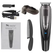 Surker 59801 профессиональная машинка для стрижки волос USB зарядка ножницы для парикмахеров одно лезвие триммер для волос Машинка для стрижки волос cortapelos