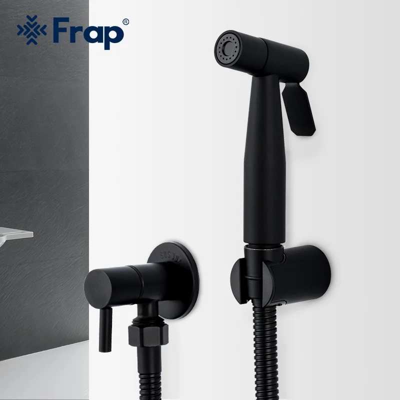 Frap Black Bidet Toilet Sprayer Hygienic Shower Tap Bidets Bathroom