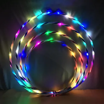 

LED Sports Hoops Newly Portable LED Sports Hoop Flashing Light Toy for Kids Adults Color Changing LED Exercise Hoop g4
