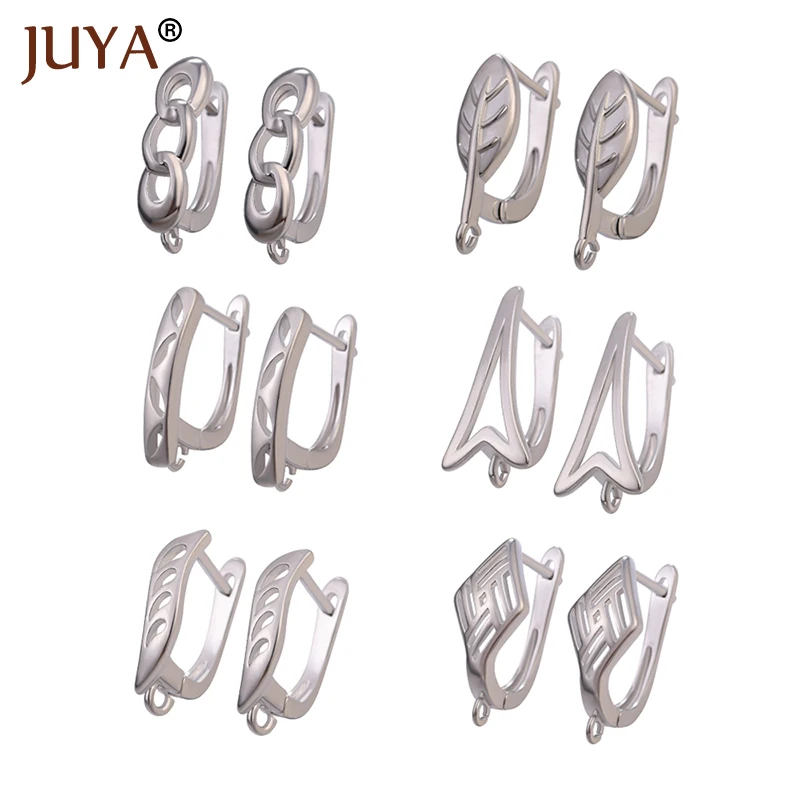 

JUYA DIY Earring Accessories Hooks for Jewerly Making Findings Woman Earrings Handmade Accessories High Quality Copper Metal