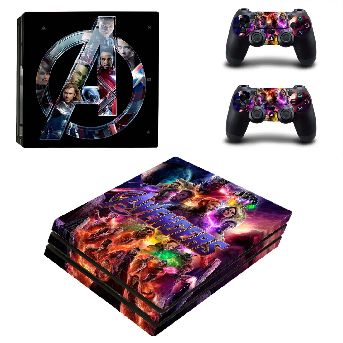 

Avengers Style Skin Sticker for PS4 Pro Console And Controllers Decal Vinyl Skins Cover YSP4P-3361
