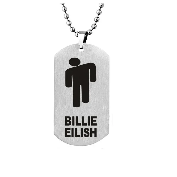 Ювелирные изделия в стиле хип-хоп Billie Eilish, ожерелье для женщин и мужчин из нержавеющей стали, ожерелье с шариками для женщин и мужчин, колье для женщин, подарки для фанатов