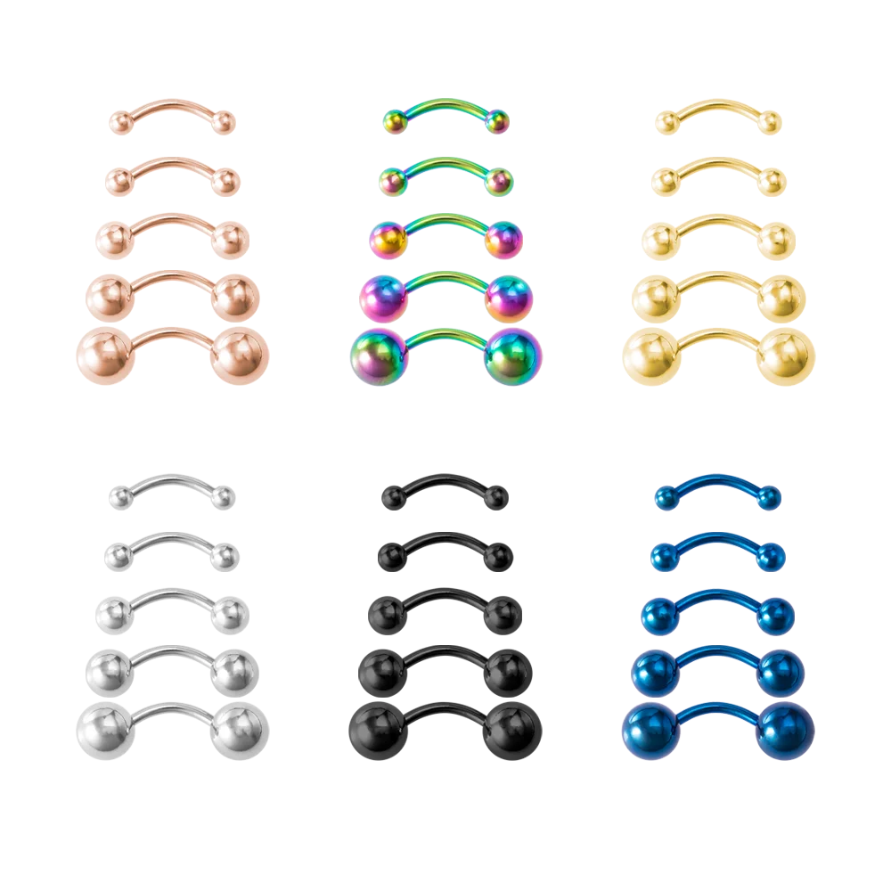 Anel De Banana Com Sobrancelha De Aco Cirurgico 5 Tamanhos Anel Tragus Da Orelha Da Cartilagem Helix Barra De Piercing Do Mamilo Punk Multiuso Joias Para O Corpo Aliexpress