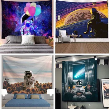 

Astronaut Series Tapestry Nordic INS Wall Hanging Tapestry Cloth Art Printing Tapestry Wall Room Home Decoration Beach Towel Mat