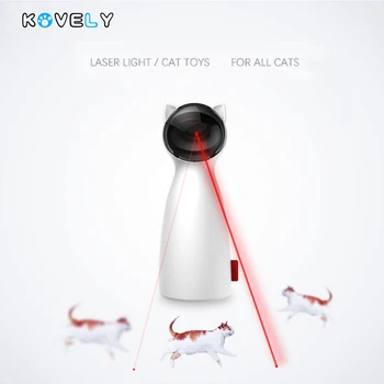 

Smart Automatic Cat Exercise Training Toy Entertaining Creative Cat Pet LED Laser Funny Toy Multi-Angle Adjustable USB Charge