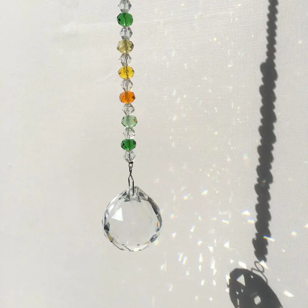30 мм кристалл окно солнце Ловец коллекция бисера Suncatcher домашний декор Радуга производитель, прозрачные хрустальные призмы