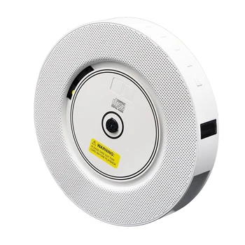 

NEW-Portable Wall Mountable CD Player with Bluetooth Home Audio Boombox with Remote Control FM Radio Built-In HiFi Speakers with