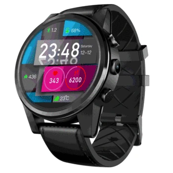 

Zeblaze THOR 4 PRO 4G SmartWatch 1.6 inch Crystal Display GPS/GLONASS Quad Core 16GB 600mAh Hybrid Leather Strap Smart Watch Men