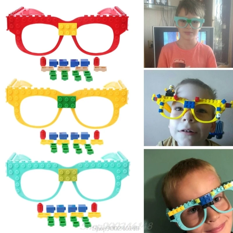 Новые очки блоки опорная пластина DIY игрушка Рамка кирпич совместим с Legoed