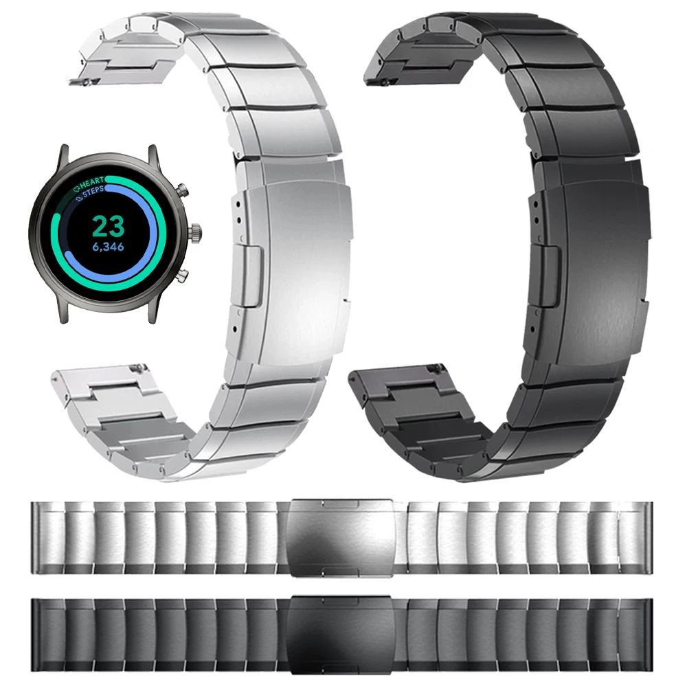 Cinturino Per Fossil Sport 43Mm Gen4 Cinturino Da Polso Per Fossil Gen 5 Orologio Bracciale In Metallo In Acciaio Inossidabile Fossil Hybrid Hr Cintur