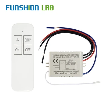 

FUNSHION 1 Way AC 220 V RF Remote Digital Wireless Remote Control Switch ON/OFF Ceiling Fan Panel Control Switch For Light Bulb