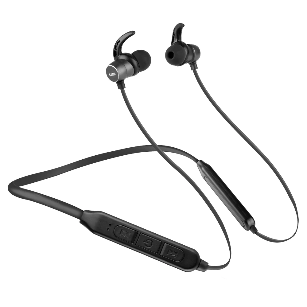 Bluetooth наушники 15Hr беспроводные V5.0 с шумоподавлением спортивные микрофоном для