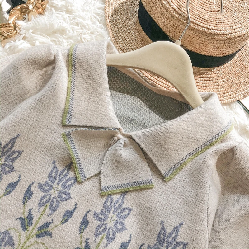 Japanese Jumper Women Autumn Winter Mori Handmade