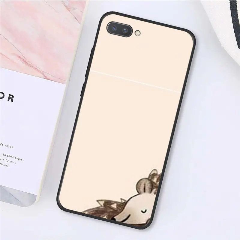 Cute Animal Hedgehog Cattle Fox Deer Flower