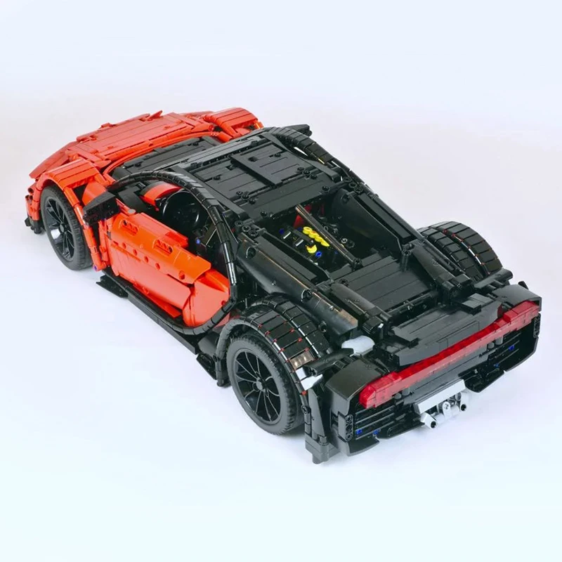BuildMOC совместимый с Bugatti Chiron наборы гоночных автомобилей совместимые 9658