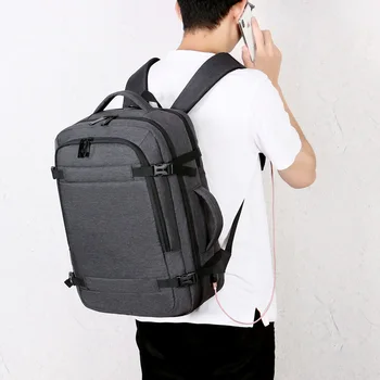 

Backpacks Waterproof Oxford Cloth Men's Business Computer Bag Multi-function Large Capacity Travel USB Charging Interface