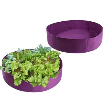 

2Pcs / Garden Large Capacity Planting Bag Planting Bed Farm Cultivation Breathable Nursery Root Container Purple