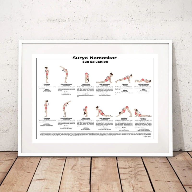 Yoga-Poster-Surya-Namaskar-Sequence-Sun-Prints-A2-Hatha-Yoga-Asanas-Chart-Canvas-Painting-Yogis-Gift (2)