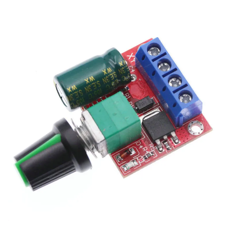 Mini 5A 90W PWM 12V Φ Модуль 4 5 V 35V Регулируемый регулятор скорости переключатель