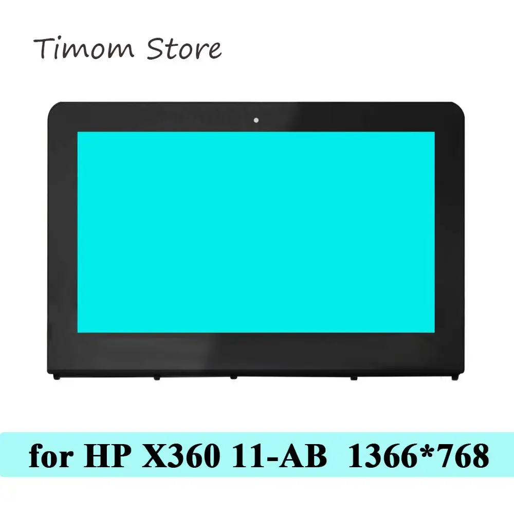 Сенсорный ЖК экран для HP X360 11 AB Stream Series дигитайзер + рамка в сборе 6 дюймовый ноутбук HD 1366*768 eDP 30 контактный