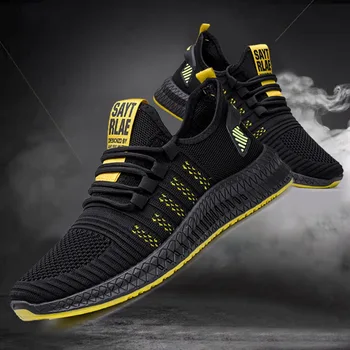 

Summer Men Shoes Lac-up Mesh Men Casual Shoes Lightweight Comfortable Breathable Couple Walking Sneakers Feminino Zapatos