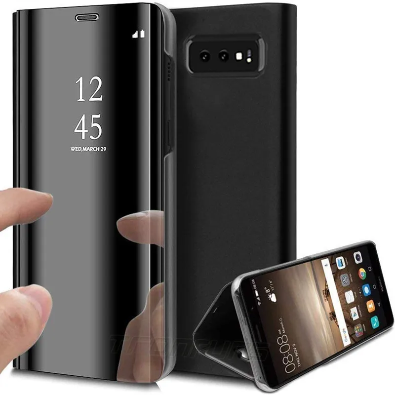 Зеркало заднего вида Смарт флип чехол для samsung Galaxy Note 10 S10 S9 S8 плюс S10E A50 A30 A70 A20e A20 A10 A40 A70 A9 A8 A7 крышка