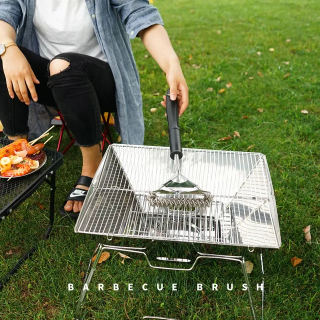 Grillkefe És Kaparó Grilltisztító Bbq Tisztítószer Minden Grilltípushoz, Beleértve A Weber -T, Az Ideális Barbecue Kiegészítőket - Image 4