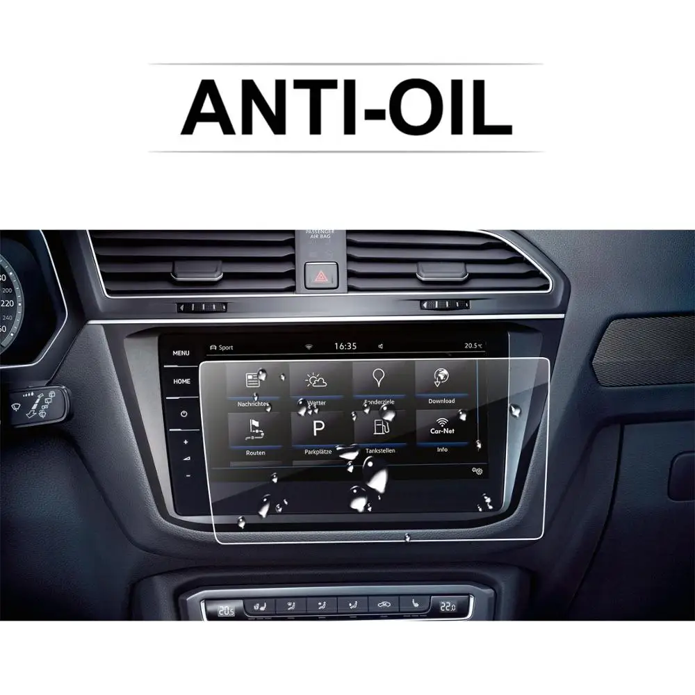 Цена RUIYA Закаленное стекло экран протектор для Volkswagen Tiguan VW Tiguan II GTE Allspace Откройте для себя Pro 9,2 дюймов автомобильный навигационный экран