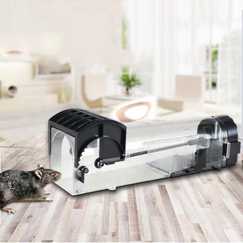 

Automatic Humane Live Mouse Trap No Kill Animal Pet Control Cage Reusable Mice Rodent Catcher Automatic Lock Mousetrap Rat Traps