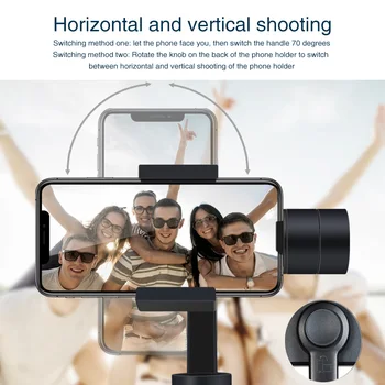 

Stable For Smartphone Handheld Gimbal Stabilizing Anti Shake Rotatable Photography Ergonomic Adjustable Angle 3 Axis Universal