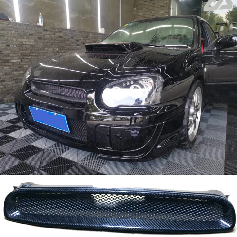 FITRITE Front Grille For 2012-2014 Subaru Impreza (Sedan/Wagon, Non-WRX) - Silver Shell, Black Insert, Direct OEM Fit - View #4