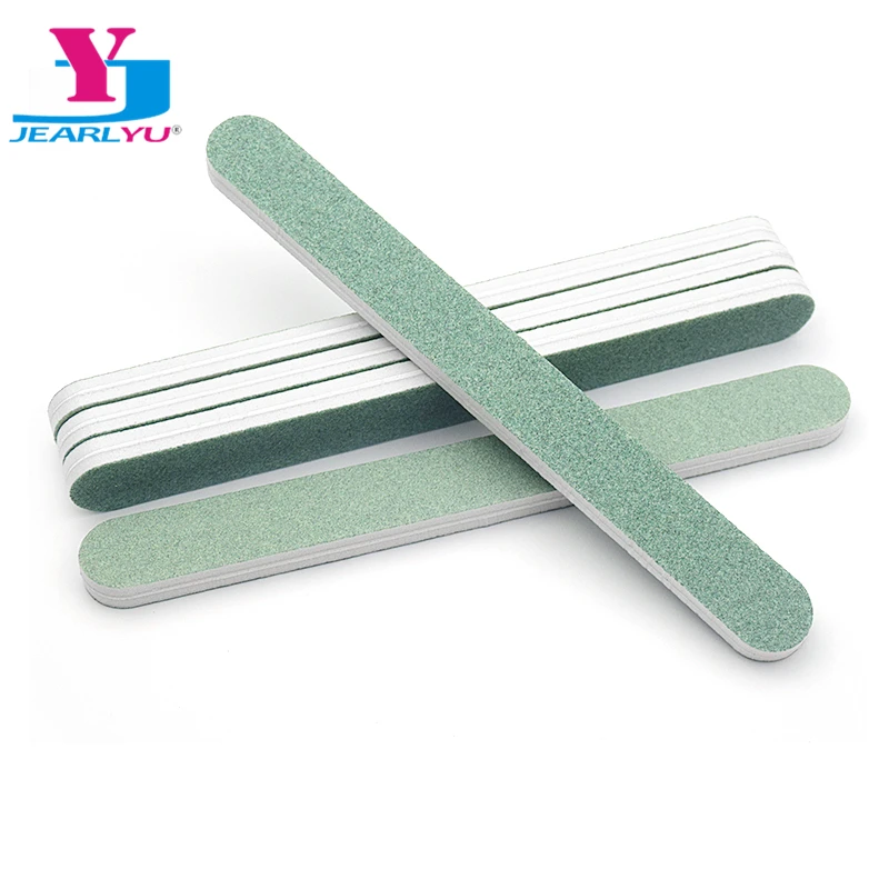 

10Pcs/lot Straight Nail File Grit 120/180 Double-sided Buffing Lime a Ongle Professional Sponge Portable Manicure Art Tool Shine