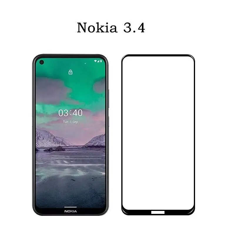3D полное клеевое закаленное стекло для Nokia 3 4 покрытие 9H пленка Взрывозащищенная