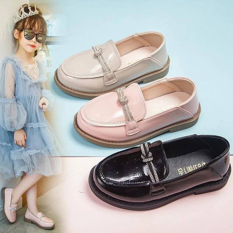 

Autumn New Childrens Leather Shoes Girls Princess Shoes kids student black Dress Shoes for school 4 5 6 7 8 9 10 11 12 13 14T