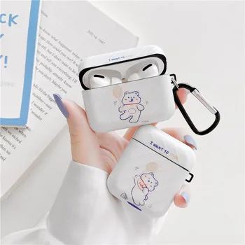 

Cute Cartoon Bear Cases For Apple Airpods Cover Silicone Headphones Case Box For Airpods Pro/2/1 Earphone Case Charging Funda