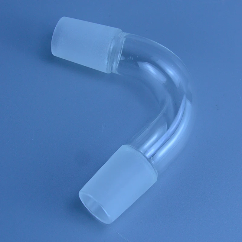 Lab Glass Supplies Lab Glass Adapter Glass Distillation adapter Distilling Head 75 Degrees bend Standard Ground Mouth Standard mouth 24/29 Used for distillation unit