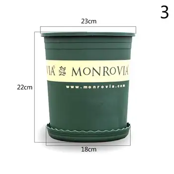 

Resin Plastic Flower Pots With Tray Gardening Plastic Pots Gallon Planter