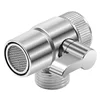 Water Tap Connector Switch Faucet Adapter Kitchen Sink Splitter Diverter Valve For Toilet Shower Bathoom ColdHot Water Separator 4