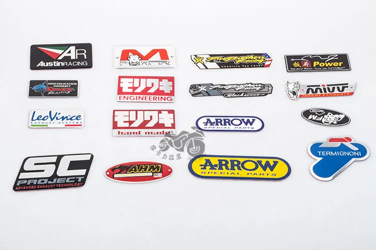 

Free Shipping Motorcycle modified exhaust pipe aluminum standard stickers akrapovic yoshimura leovince snake