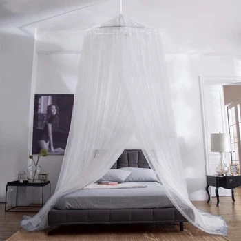 

41ft Foldable hang dome mosquito net bed large mosquito net including assembly material headliner repellent mosquito protection