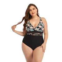 2024 New Summer Bikini Set Printed Women's Swimsuit Plus Size Swimwear For Ladies One Piece Sexy Large Beach XXL One-piece From 4