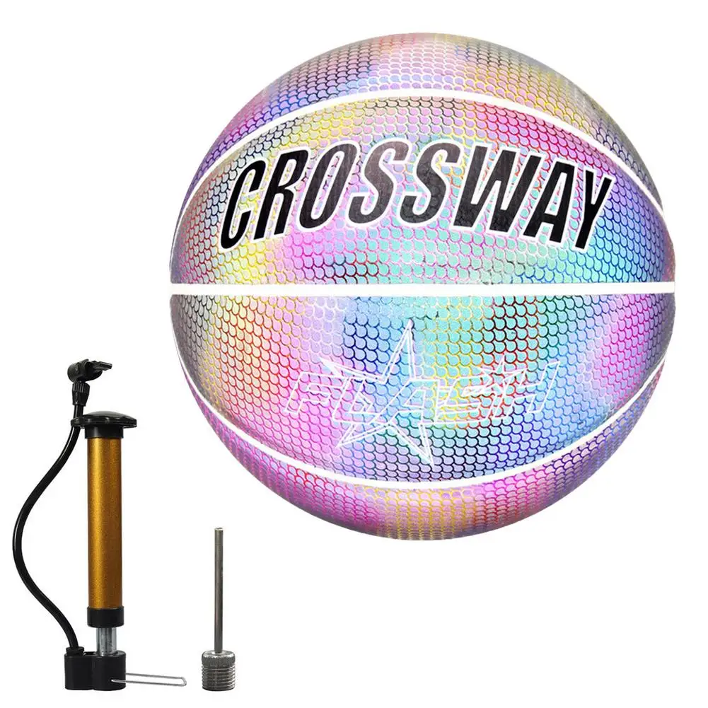 Holographic Glowing Reflective Basketball1